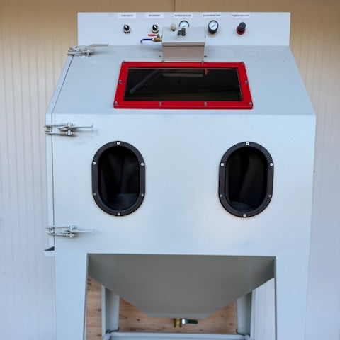 AquaCleaner Vapor Blasting Cabinet OPEN Loop Model 3236 – Wet Blast Machine for Metal Restoration