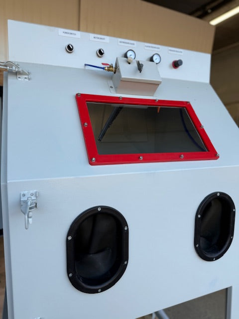 AquaCleaner Vapor Blasting Cabinet OPEN Loop Model 3236 – Wet Blast Machine for Metal Restoration