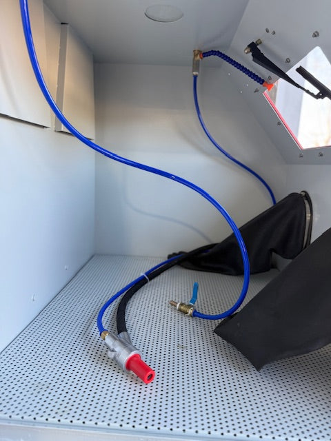 AquaCleaner Vapor Blasting Cabinet OPEN Loop Model 3236 – Wet Blast Machine for Metal Restoration